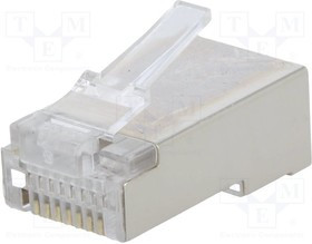 LOG-MP0003, Вилка, RJ45, PIN: 8, Кат: 5e, экранированный, Конф: 8p8c, на провод