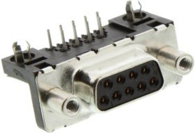 ID09S33E4GX00LF, D SUB CONN, R/A RCPT, 9POS, DE, SOLDER ID09S33E4GX00LF, D SUB CONN, R/A RCPT, 9POS, DE, SOLDER