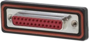 172704-0056, D-Sub Standard Connectors FCT DSUB RA PC RCPT 25 PN SLD RMNT