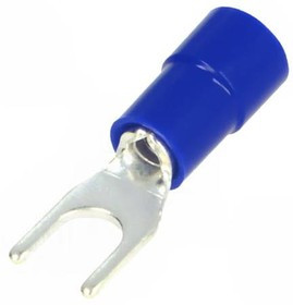 BM 00220, Наконечник: вилка, M4, d: 4,2мм, 1,5-2,5мм2, обжим, на провод, синий BM 00220, Наконечник: вилка, M4, d: 4,2мм, 1,5-2,5мм2, обжим, на провод, синий