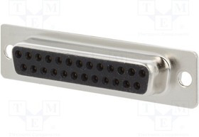 302A10059X, Разъем D-Sub; PIN: 25; "мама"; на провод; пайка; 3
