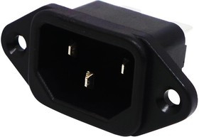 520-0010, High Power Connector, 520, Штекер, 250 В AC, 10 А, Монтаж в Панель, Пайка