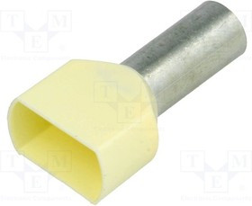 BM00562, Наконечник: втулка, изолированный,двойной, медь, 10мм2, 14мм, 8AWG