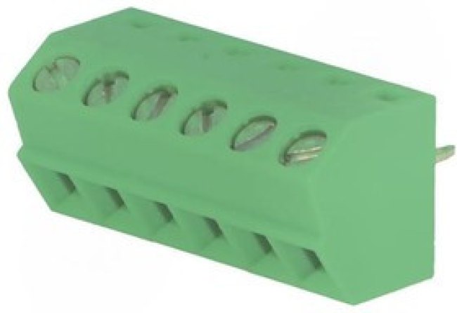 SMKDS1/6-3.5, Зажимная рейка для печатных плат, угловой 55°, 3,5мм, на PCB SMKDS1/6-3.5, Зажимная рейка для печатных плат, угловой 55°, 3,5мм, на PCB