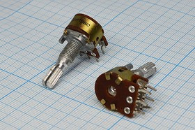 Переменный резистор 2,0к, B, 17мм, KC6x25, 472F, [F-16KG/YRV-16T1]