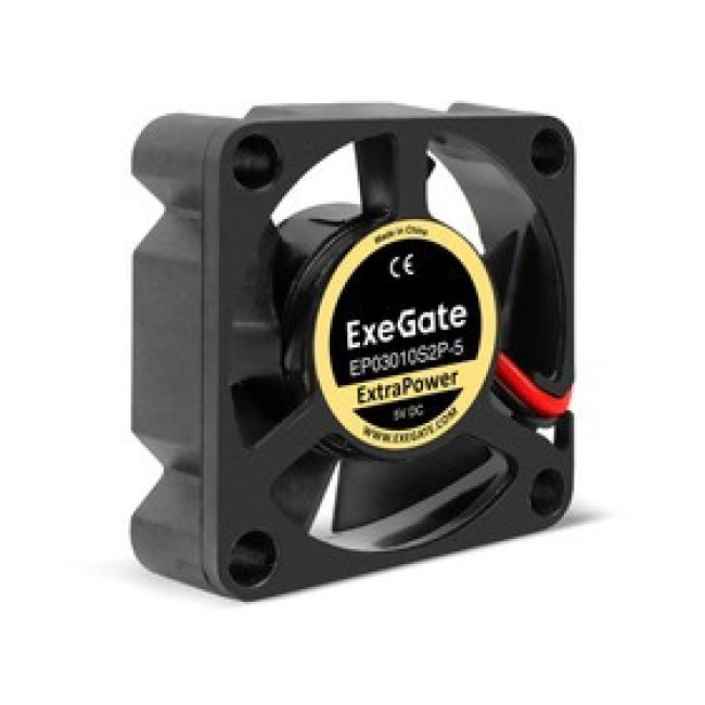 EX295191RUS, Вентилятор 5В DC ExeGate ExtraPower EP03010S2P-5 (30x30x10 мм, Sleeve bearing (подшипник скольжения), 2pin, 12000RPM, 33dBA) EX295191RUS, Вентилятор 5В DC ExeGate ExtraPower EP03010S2P-5 (30x30x10 мм, Sleeve bearing (подшипник скольжения), 2pin, 12000RPM, 33dBA)