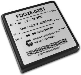 FDD25-05S1, DC/DC преобразователь, 25Вт, вход 9-18В, выход 5В/5000мА