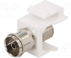 LOG-NK0020, Адаптер, гнездо, F гнездо, антенное гнездо 9,5 мм, 2x "мама"