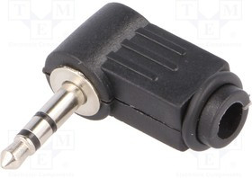 JC-023, Вилка, Jack 3,5мм, "папа", stereo, Кол-во полюс: 3, угловой 90°