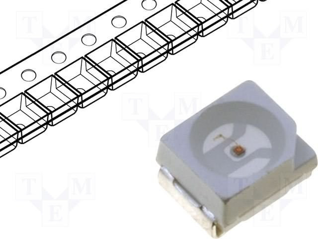 WW-RUA30TS-H1, LED; SMD; 3528,PLCC2; red; 400?600mcd; 3.5x2.8x1.9mm; 120°; 20mA WW-RUA30TS-H1, LED; SMD; 3528,PLCC2; red; 400?600mcd; 3.5x2.8x1.9mm; 120°; 20mA