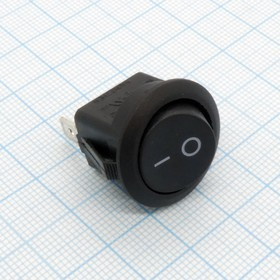 DS RWB-214N-102 ON-ON, 2 положения клавиши, 1 группа контактов на переключение, 250V 6A, ширина контактов 4.8мм