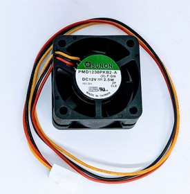 Вентилятор Sunon PMD1238PKB2-A 12V 2.5W 0.21A 38x20мм 3pin