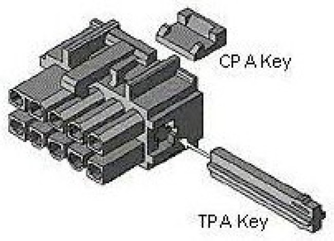 15-97-9061, Headers &amp; Wire Housings MINI-FIT TPA KEY FOR 6CKT