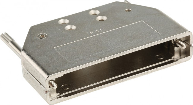 8655MH3711LF, D-Sub Backshells Metal-Straight exit C 37 way shell