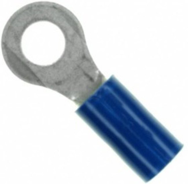 32959, Terminals PVC-RING 16-14 BLU #8 M4+