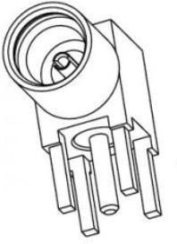 908-NM24100, RF Connectors / Coaxial Connectors MMCX R/A JACK PCB