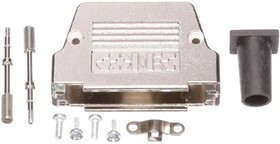 165X17349X, D-Sub Backshells DSUB 9-50POS STR ENTRY METAL HOOD