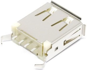 690-004-260-013, USB Connectors SINGLE JACK TYPE A GOLD FLASH VERTICAL