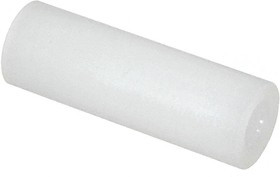 13SP064, Standoffs &amp; Spacers Round Spacer, .115 ID, .250 OD, .625 Length, Natural,Nylon,#4 Screw