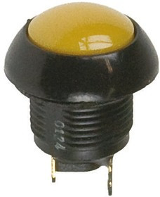 P9-113124W, Pushbutton Switches 5A Ylw Flush Dome 2 Circ Solder IP69K