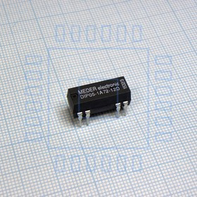 DIP05-1A72-12D, Герконовое реле, SPST-NO, 5 В DC, Сквозное Отверстие, 500 Ом, 1 А