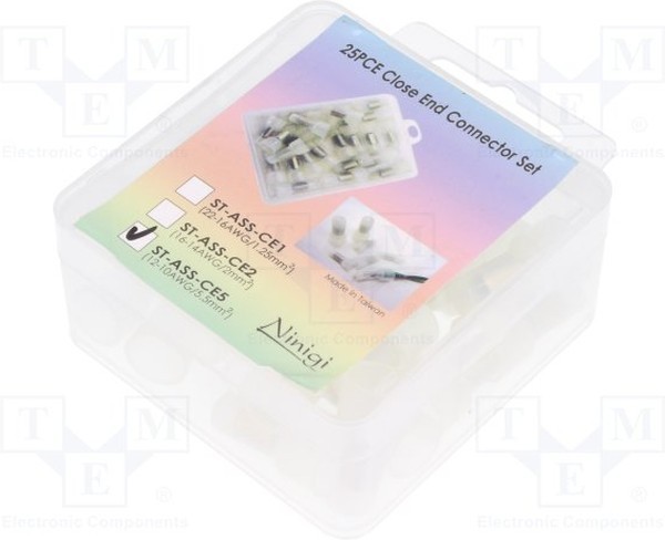 ST-ASS-CE5, Соединительн.наконечники, обжим, 12AWG-10AWG, 25шт. ST-ASS-CE5, Соединительн.наконечники, обжим, 12AWG-10AWG, 25шт.