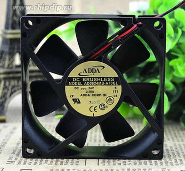 Вентилятор ADDA AD0824MB-A70GL 24v 0.1A 80x25