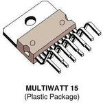 L298N, Двойной полномостовой драйвер [Multiwatt-15, Vertical]