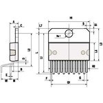 L298N, Двойной полномостовой драйвер [Multiwatt-15, Vertical]