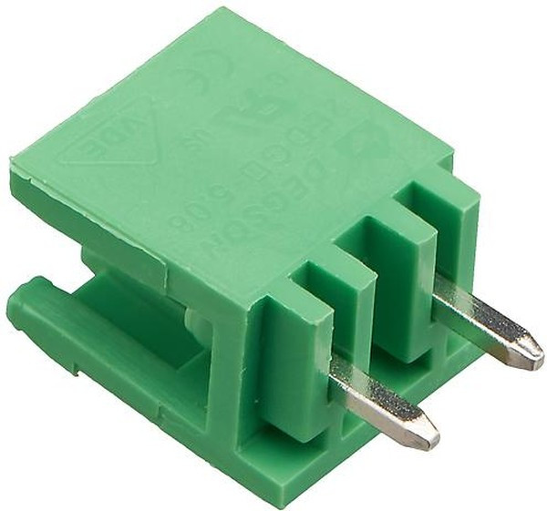 2EDGV-5.08-02P-1-4, Клеммник, 2-контактный 5.08мм, прямой