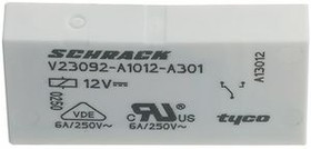Relay, 1 Form C (NO/NC), 24 V (DC), 3.39 kΩ, 6 A, 400 V (AC), monostable, 2-1393236-4