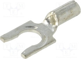 KEYS8256, Наконечник: вилка, M4,5, обжим, на провод, неизолированный, медь