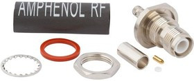 031-6508, RF Connectors / Coaxial Connectors Straight Blkhd TNC Jack Rev Pol LMR-200 031-6508, RF Connectors / Coaxial Connectors Straight Blkhd TNC Jack Rev Pol LMR-200