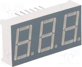 FYT-5631AUHR-21, Дисплей LED, 7-сегментный, красный, II.зн 3, 0,56"