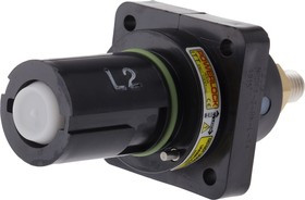 NPDFT-2-BK-L-T4, Разъем ввода питания, Серия POWERLOCK, Гнездо, 1 кВАС, 400 А, Монтаж в Панель, Обжим / Пайка NPDFT-2-BK-L-T4, Разъем ввода питания, Серия POWERLOCK, Гнездо, 1 кВАС, 400 А, Монтаж в Панель, Обжим / Пайка
