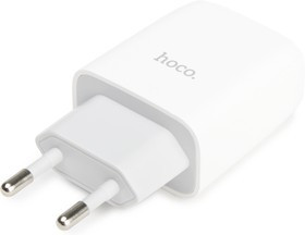 Блок питания (сетевой адаптер) HOCO C73A с 2 USB портами белый