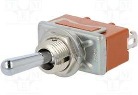 T115FULCSAFJ, Переключатель: тумблер, Пол: 2, SPDT, ON-(ON), Выводы: под пайку
