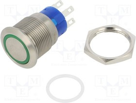 ATP19-SL3-624-B0DA-03Q, Pushbutton Switches 19mm Anti-vandal Sealed Pushbutton Switch