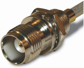 122406, RF Connectors / Coaxial Connectors TNC STRAIGHT JACK BULKHEAD CABLE S