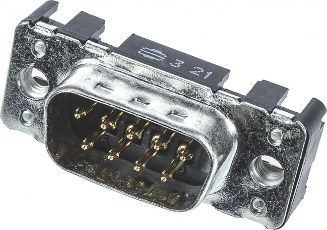 09651217701, Разъем D Sub, DB9, Standard, Штекер, 9 контакт(-ов), DE, Пайка