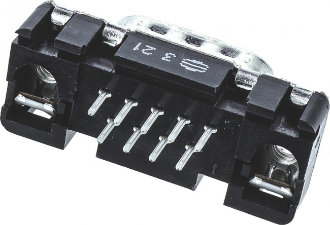 09651217701, Разъем D Sub, DB9, Standard, Штекер, 9 контакт(-ов), DE, Пайка