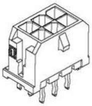 43045-0812, CONNECTOR, HEADER, 8POS, 2ROW, 3MM