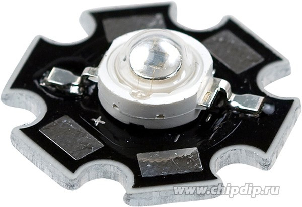 ARPL-STAR-1W, UV400, UV-диод 1W, на радиатор