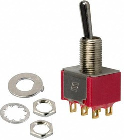 100DP1T1B1M1REH, Toggle Switches DPDT ON-ON SLDR MNT