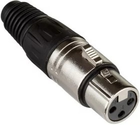 XLR-MC-107, Разъем XLR 3 контакта "гнездо", пайка на кабель