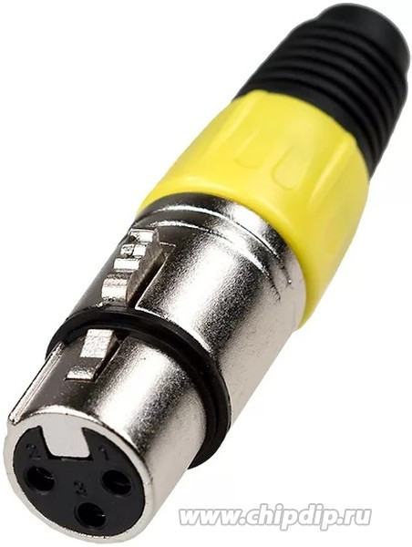 XLR-MC-107, Разъем XLR 3 контакта "гнездо", пайка на кабель