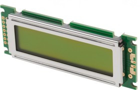 162D-BA-BC, 162D-BA-BC Alphanumeric LCD Display, Yellow on Green, 2 Rows by 16 Characters, Reflective