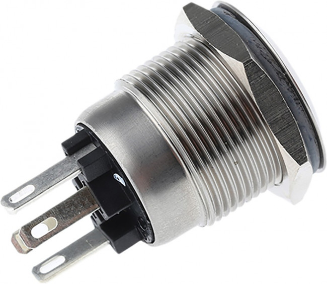 MPI002/28/D4, Pushbutton Switches Stainles Steel Vandl Resistant Switch