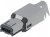 MUSB-W4P, Вилка, USB mini Hirose, пайка, PIN: 4, никелированные, 500мА, PBT