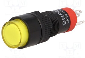 V10Y-11-Y, Переключатель: кнопочный, Пол: 2, SPDT, 0,5A/250ВAC, 1A/24ВDC, IP40